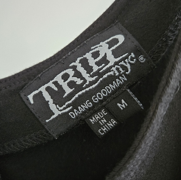 Tripp NYC Black Double Corset Hi Low Hem Dress Lace Medium Grunge - Picture 7 of 9